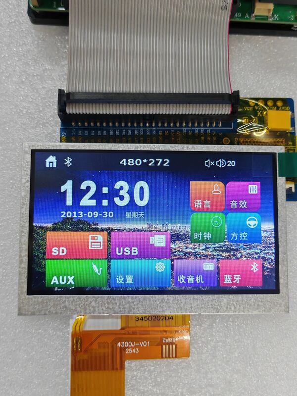 480x272 TFT Touch Screen 4.3 Inch Capacitive Touch Screen With 40 Pin RGB Interface