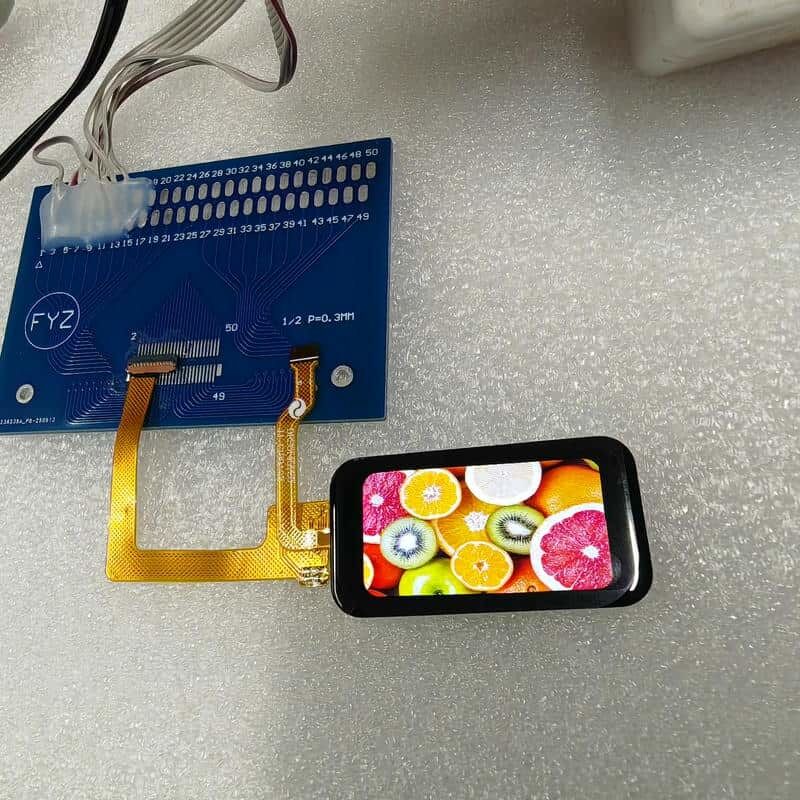 600 cd/m2 170x320 Bar Type Display 1.45 Inch SPI TFT LCD Display For Industrial Applications