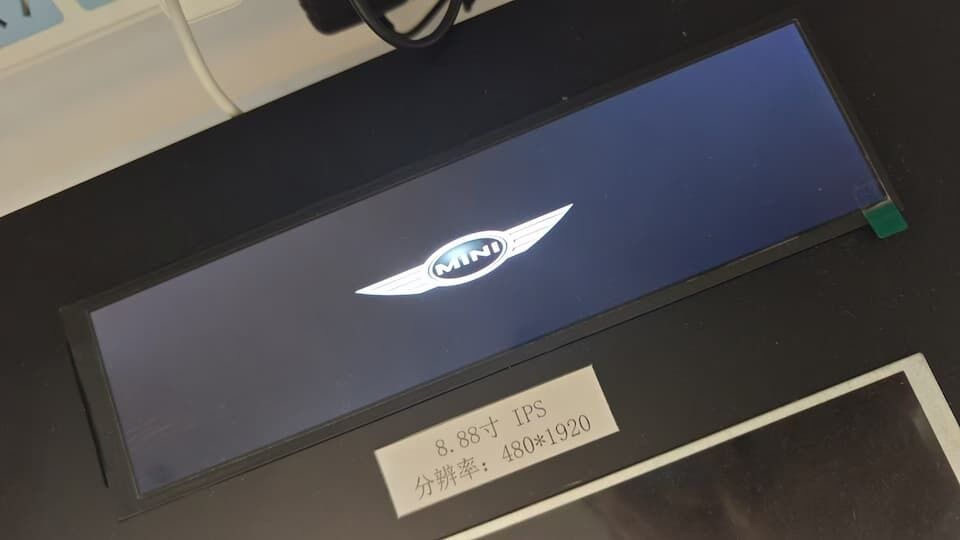 8.88 بوصة لوحة عرض لمسة 480x1920 IPS شاشة لمسة LCD 250 cd / m2 للأنظمة المدمجة