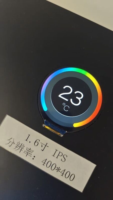250 cd/m2 จอจอ LCD รอบ 400x400 แผ่นจอ LCD ขนาดเล็ก 1.68 นิ้ว สําหรับอุปกรณ์คอมแพคต์