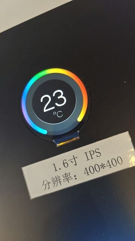 1.68 Inch Small TFT Display 400x400 250 cd/m2 Micro TFT Display With QSPI Interface