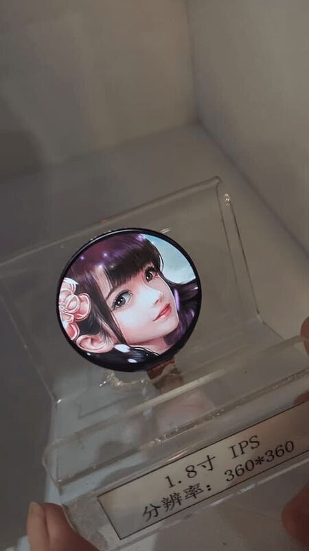 1.8 Inch LCD TFT Screen 16.7 Million Colors Circle LCD Display 360x360 Resolution