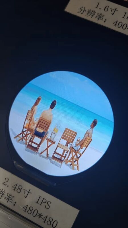 Compact TFT LCD Display Module 250 cd/m2 Circular Display Screen 2.48 Inch For Industrial Devices