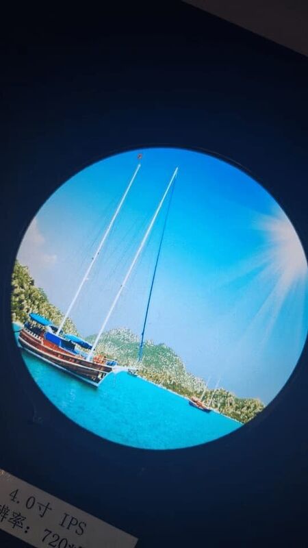350 cd/m2 Industrial Touch Screen Display High Contrast 4 Inch TFT Screen 720x720 For Harsh Environments