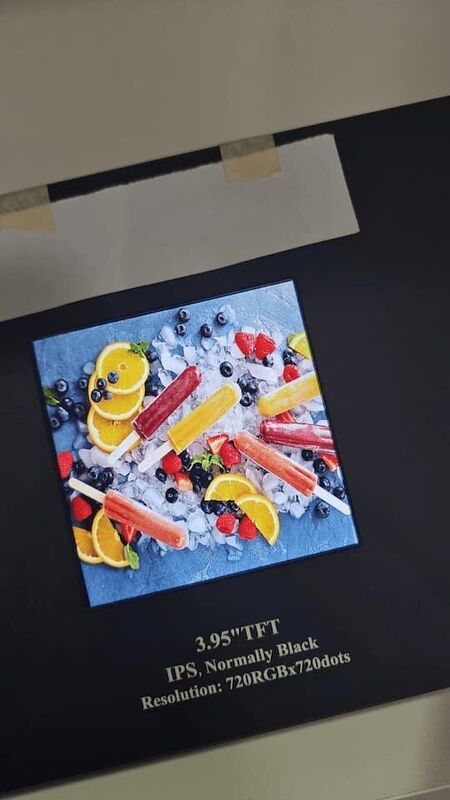 350 cd/m2 LCD TFT Screen 3.95 Inch Square Display Screen 720x720 RGB